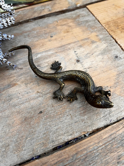Gekko van messing