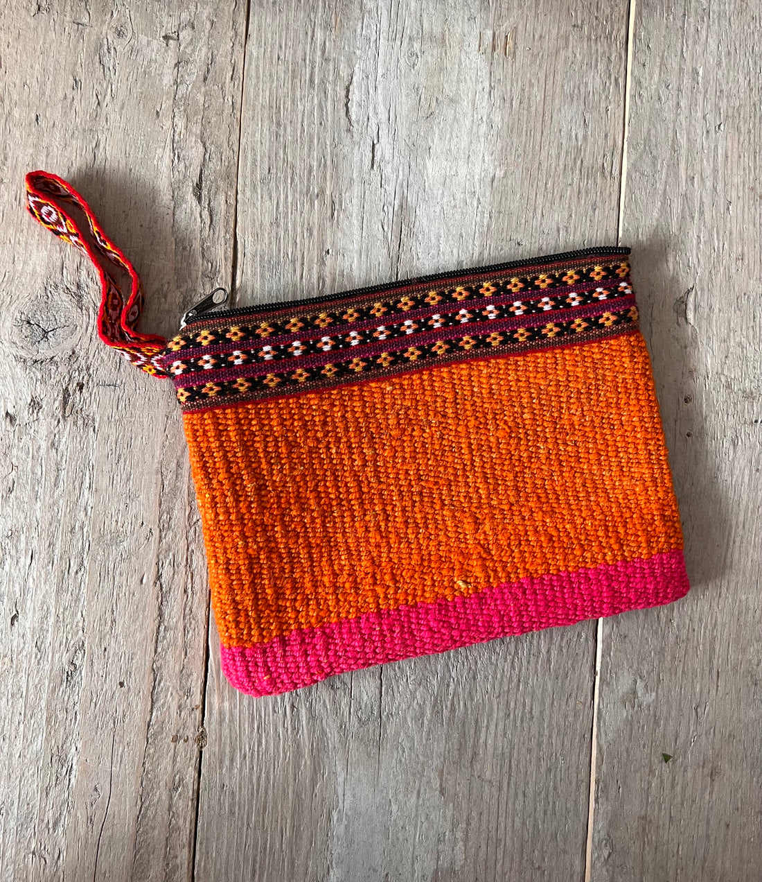 Make-up bag orange-fuchsia Peru