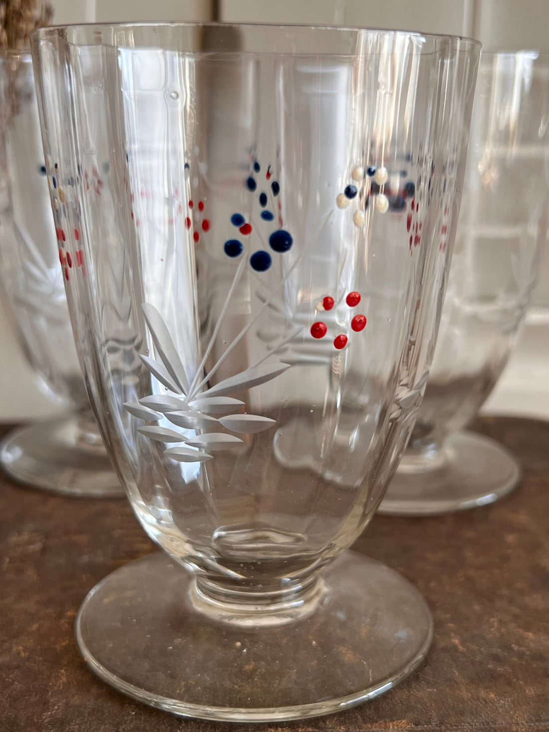 Antieke waterglazen
