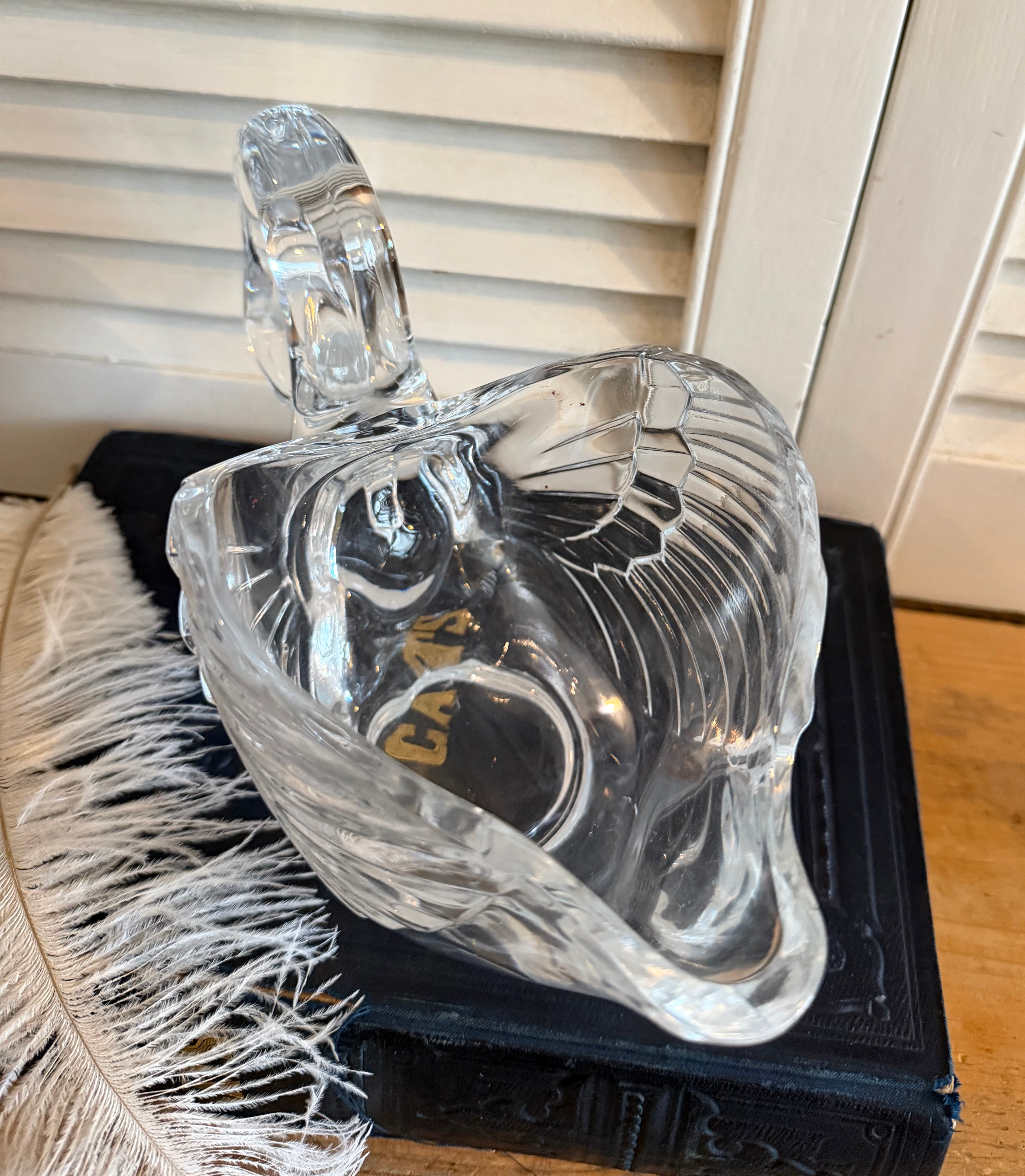 Vintage zwaan van Cristal d&