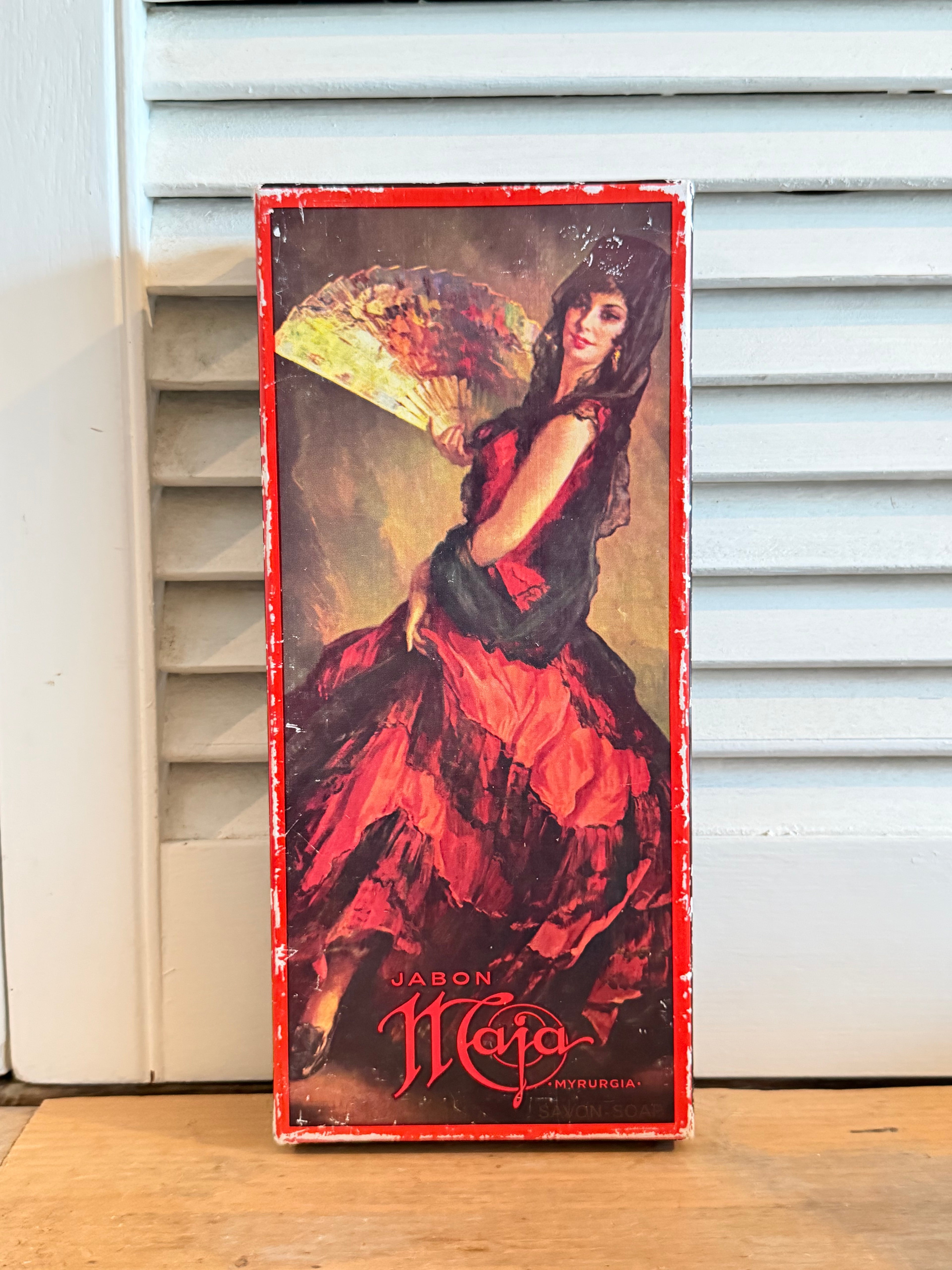 Vintage doos Maya zeep - leeg