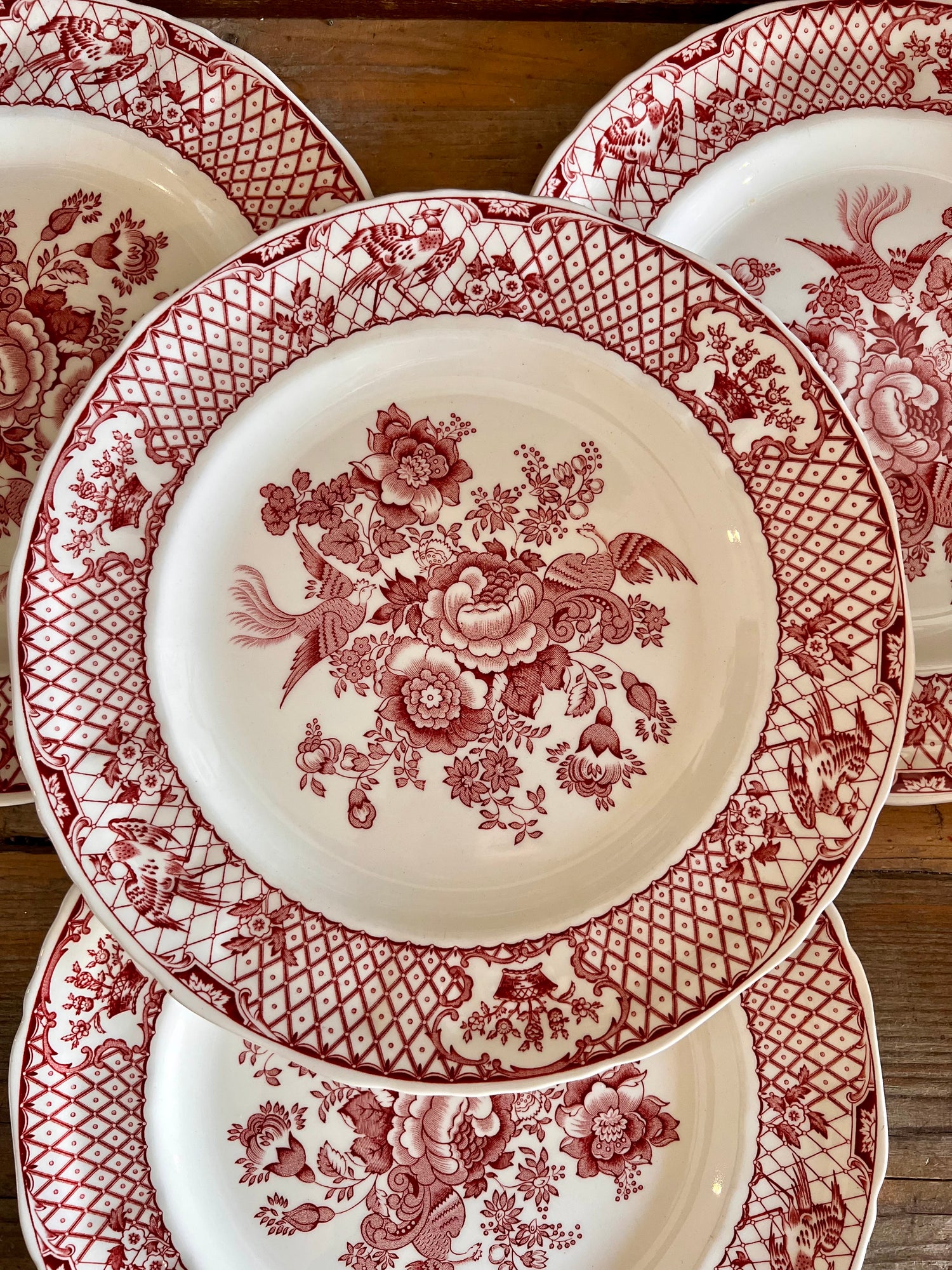 Mason’s Stratford Pink dinerbord, Mason’s bord roze, vintage dinerbord, keramisch dinerbord, Engels servies, Mason’s Stratford servies, Mason’s retro bord, Mason’s keramiek, Mason’s servies kopen, kleurrijk dinerbord
