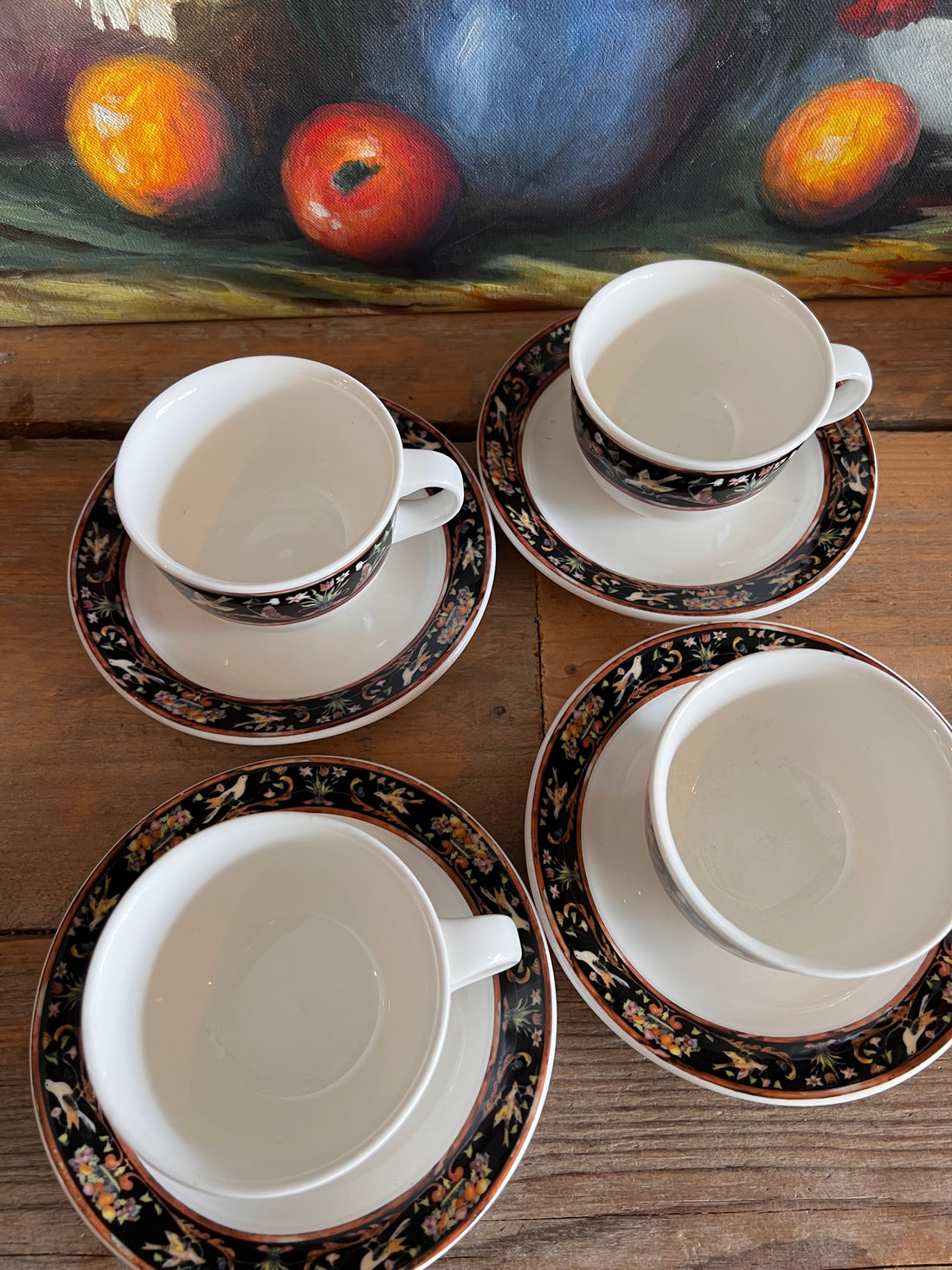Villeroy &amp;amp; Boch intarsia kop en schotel, robuust porselein, onverwoestbaar porselein, Villeroy &amp;amp; Boch servies, intarsia servies, koffie kop en schotel, duurzame theekop, premium porselein servies, klassiek servies, Villeroy &amp;amp; Boch kopen