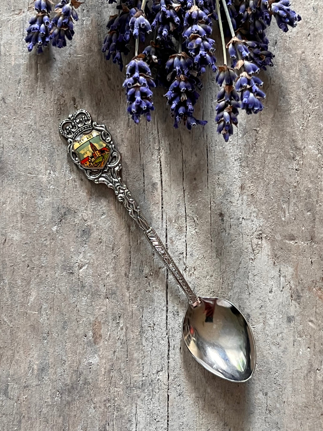 Coat of arms teaspoon Serfaus