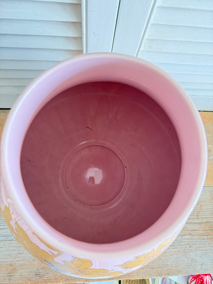 Hella Jongerius voor IKEA PS Jonsberg vaas (2005) - roze met gouddecor, vintage design