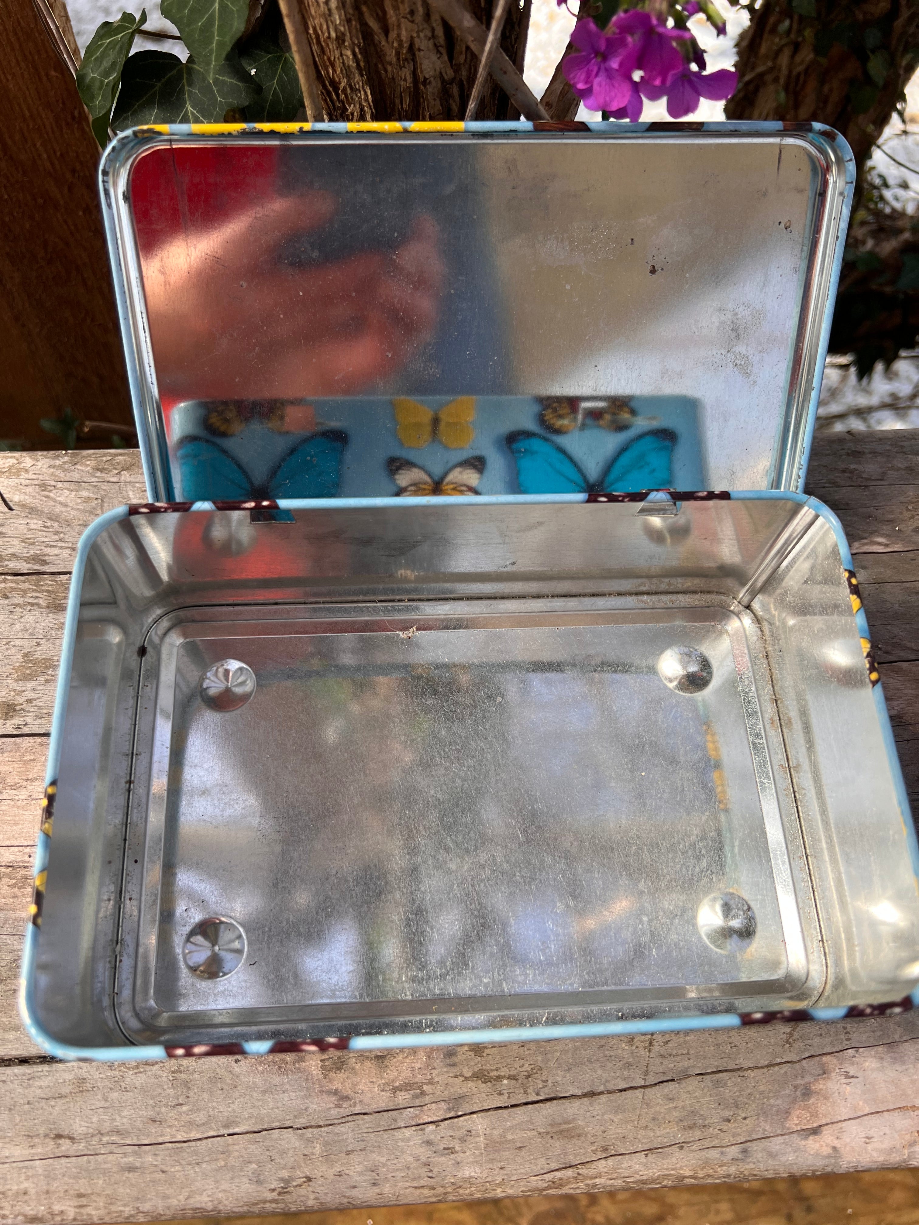 French butterfly tin