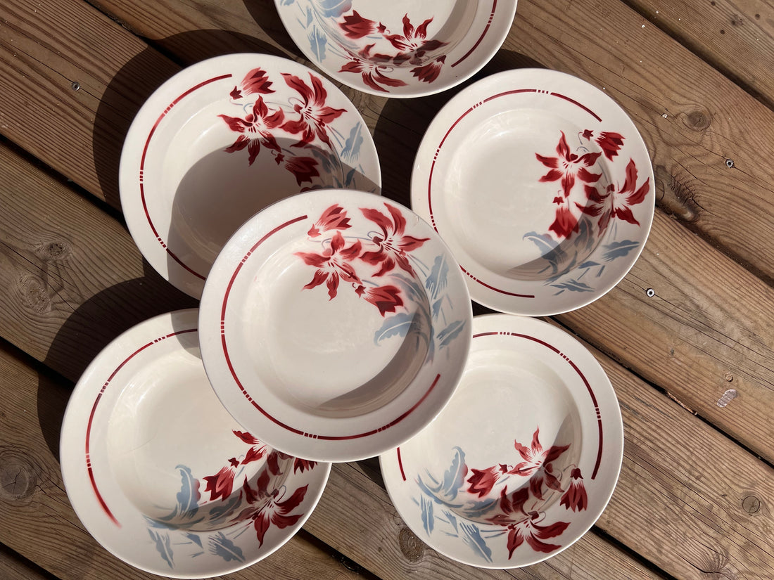 Franse brocante soepborden