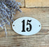 vintage emaille huisnummer, emaille huisnummerbordje, huisnummer 15, brocante decoratie, Frans landelijk wonen, vintage wanddecoratie, Sofia&