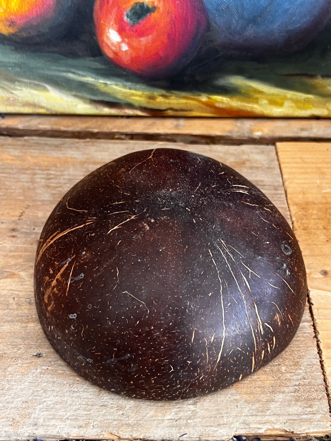 Kokosnoot schaaltje ingelegd met schelp - duurzaam en handgemaakt