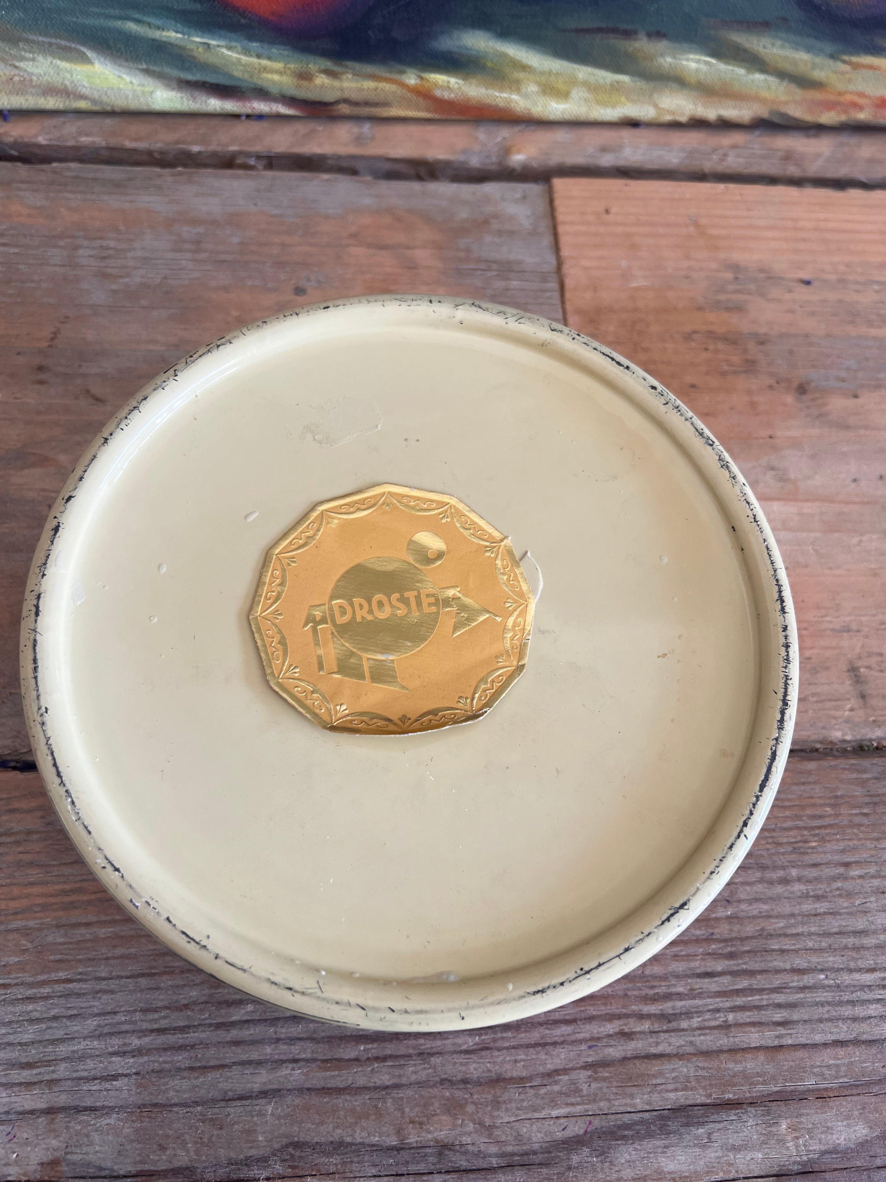 
Droste blik vintage, Droste blik provinciewapens, Nederlands vintage blik, Droste koekblik Nederland, vintage verzamelblik Nederland, blik met provinciewapens, Droste blik in goede staat