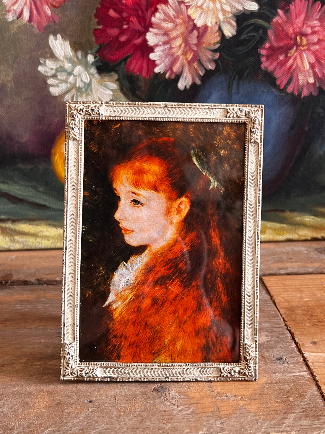 Vintage fotolijst met afbeelding &quot;Irene Cahen d&