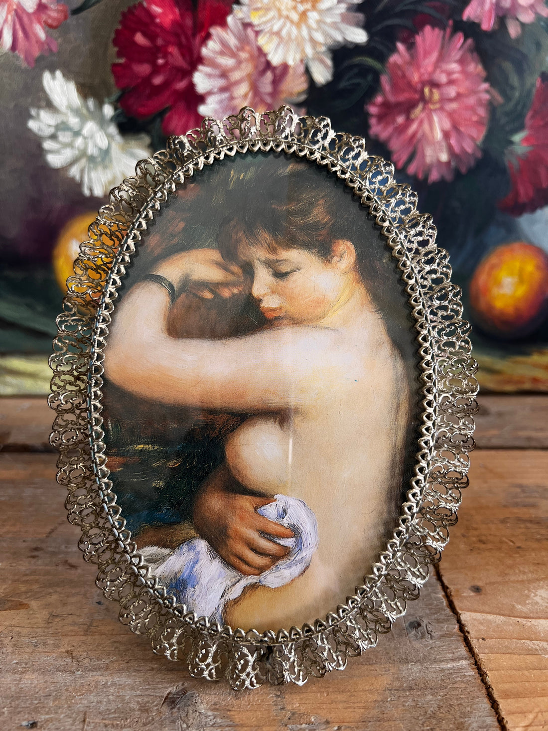 Ovaal vintage fotolijstje