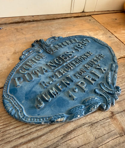 Franse decoratieve wandplaquette "Comice Cantonal Putanges 1997"