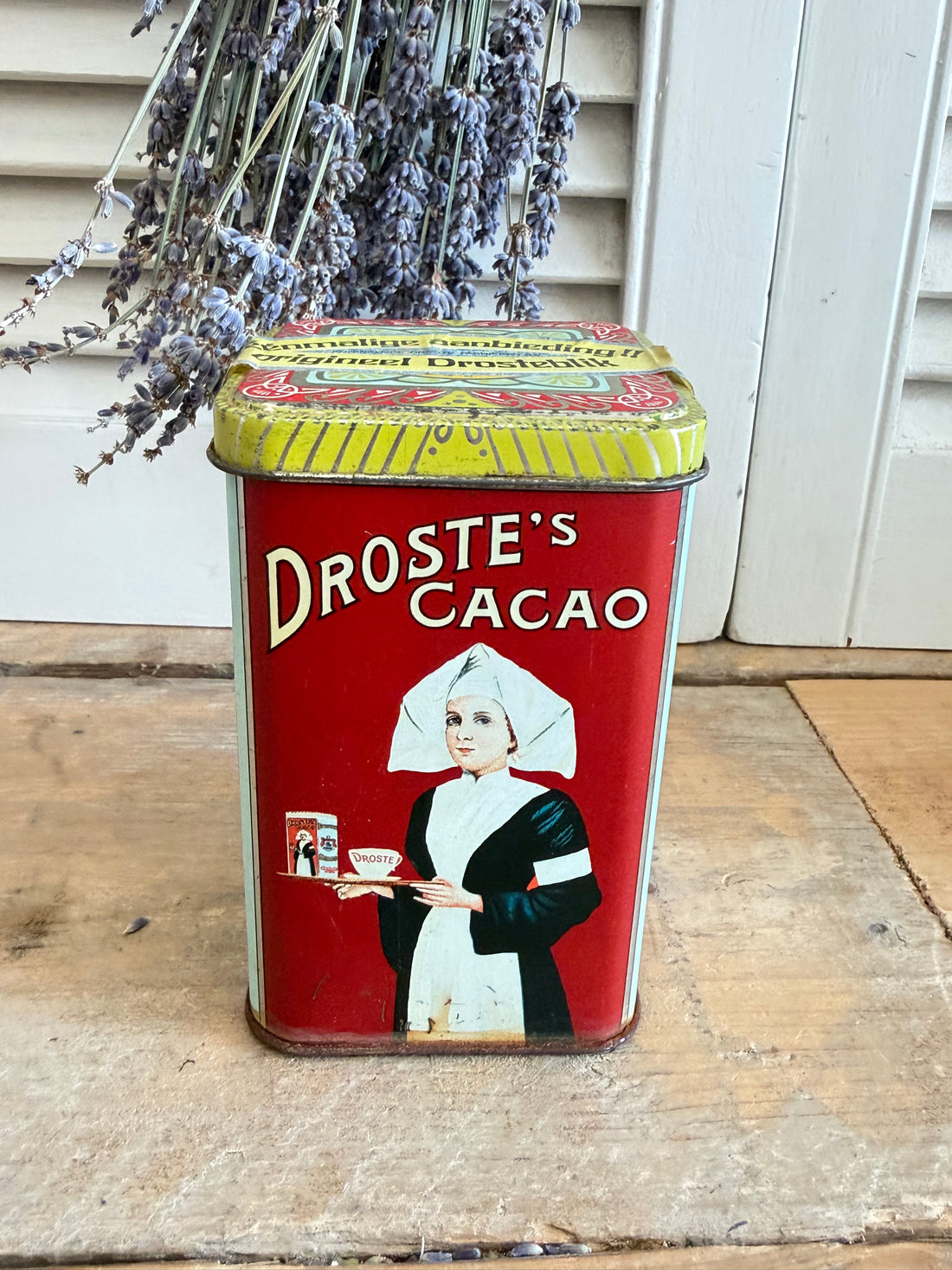 Droste blik, vintage Droste blik, reclameblik