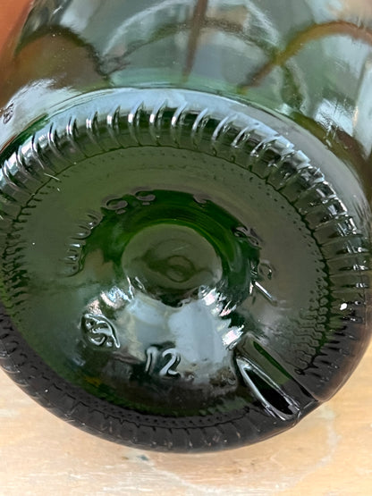 Groene vintage fles