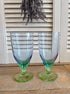 Vintage Bormioli Rocco Bahia ijstheeglazen - set van 2 - Italiaans kristal
