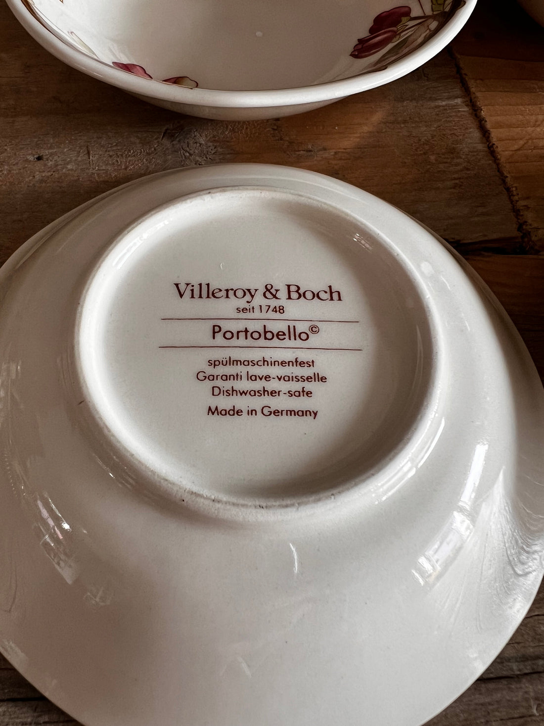 Villeroy Boch dessertschaaltje Portobello vintage servies
