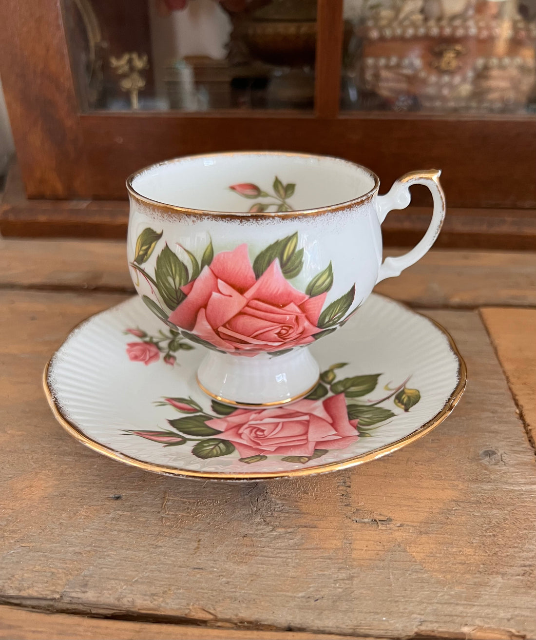 Cup and saucer Rosina porcelain
