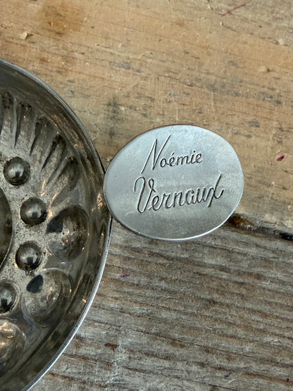 Tastevin, Franse brocante, vintage tastevin, Sofia&