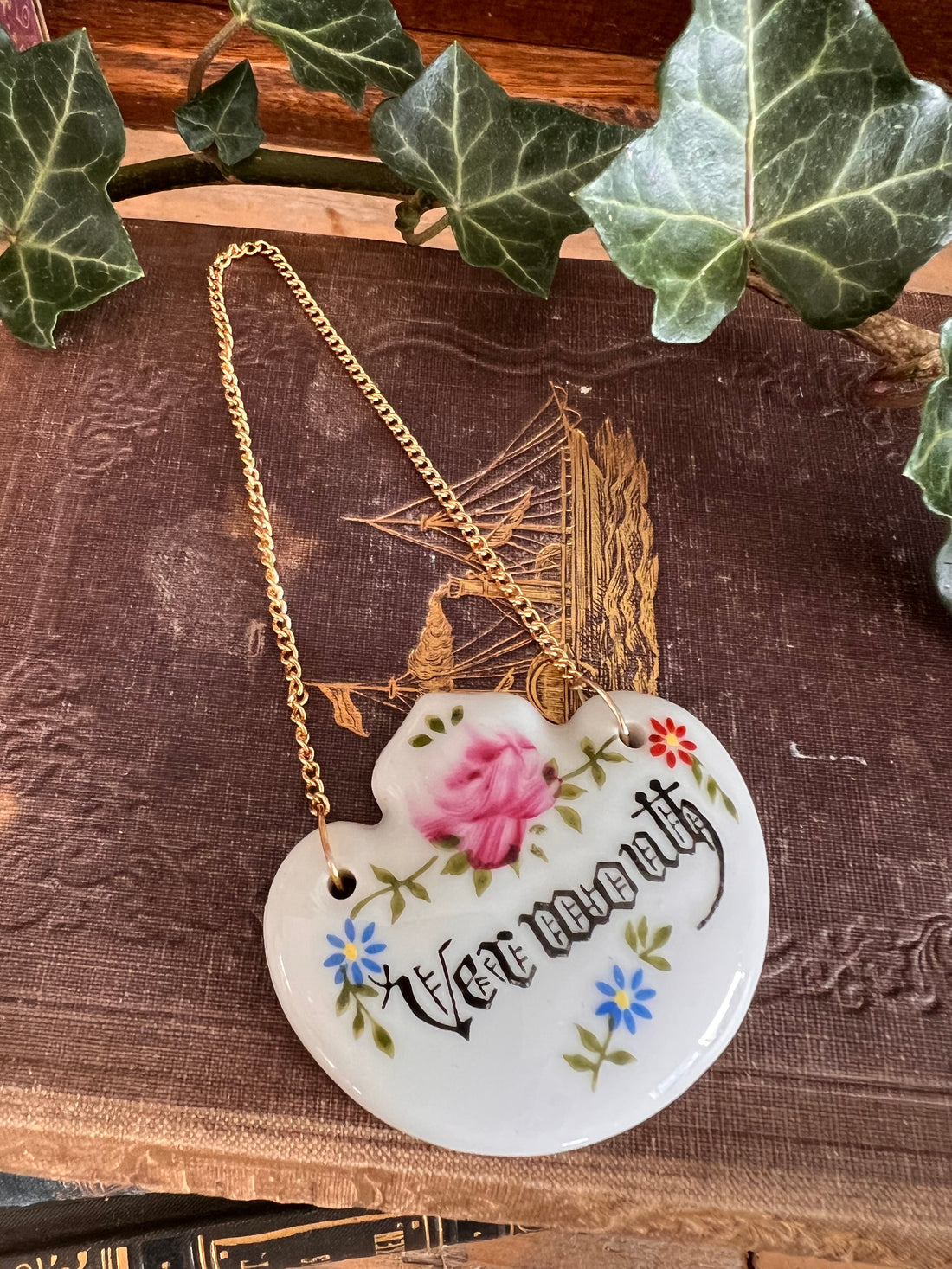 Vintage karaflabel "Vermouth"