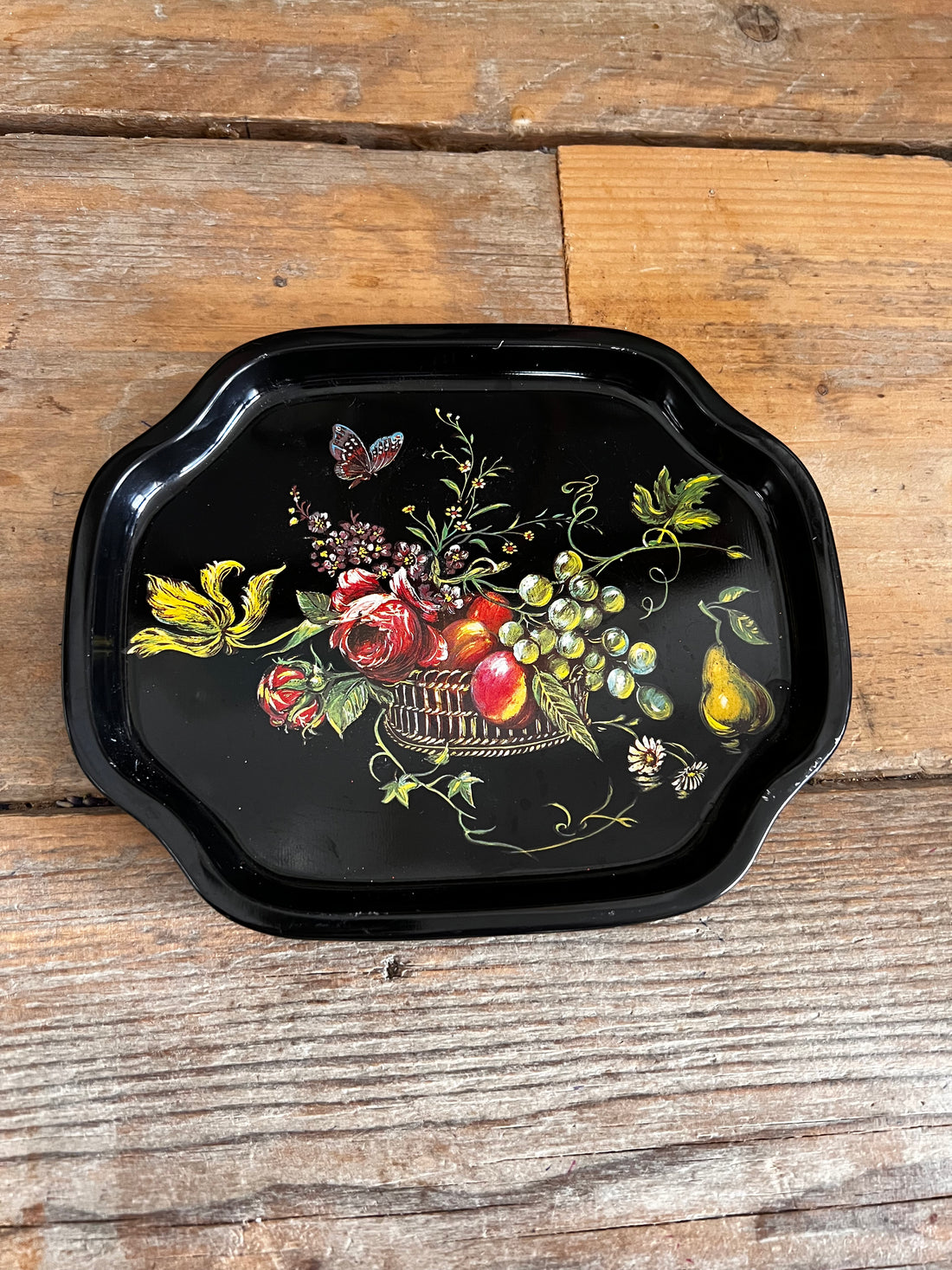 Elite tray Engeland Klein dienblaadje dienblad tray vintage bloemen