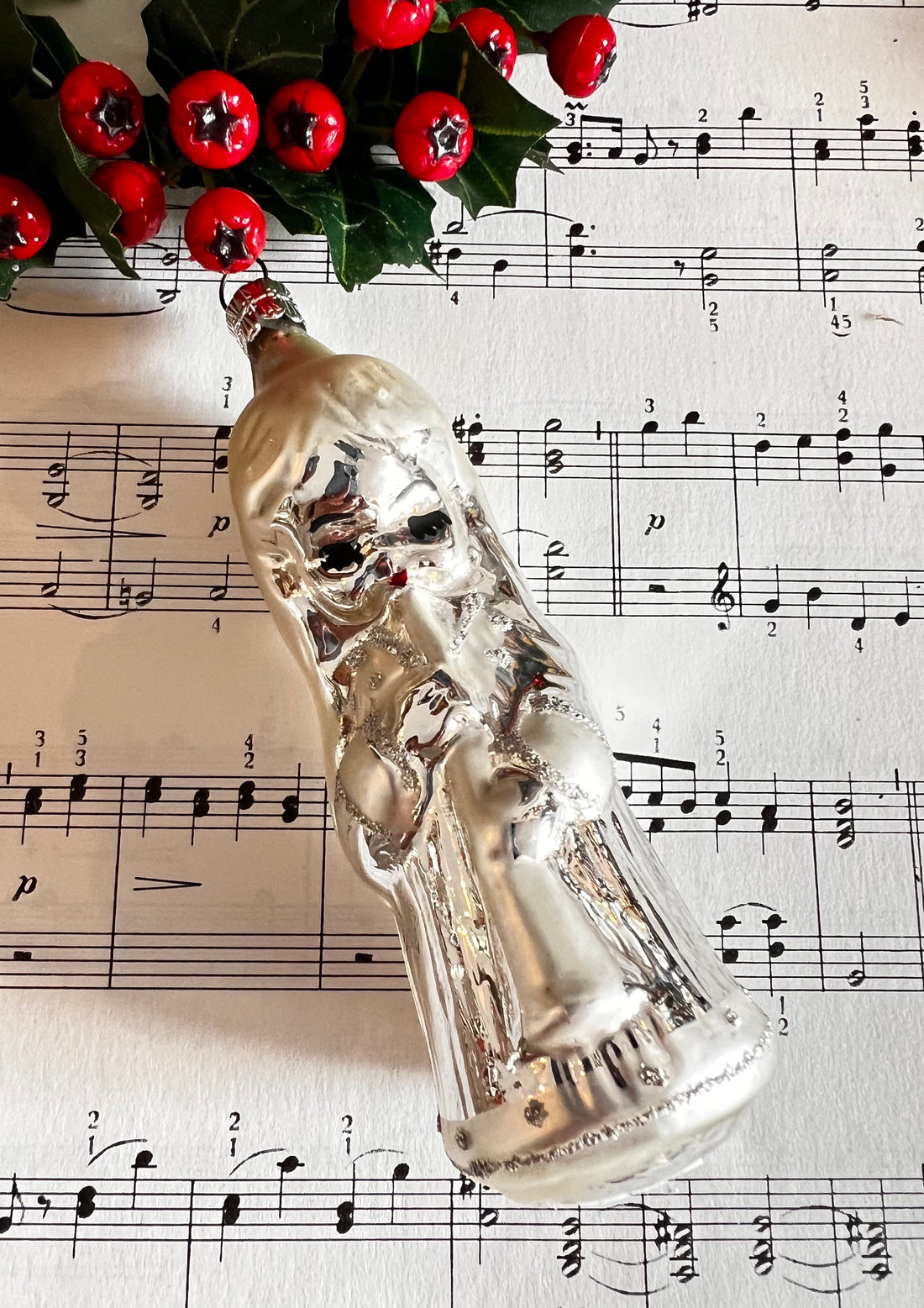 vintage kerstbal, kerstengel, vintage kerstdecoratie, brocante kerstdecoratie, engel