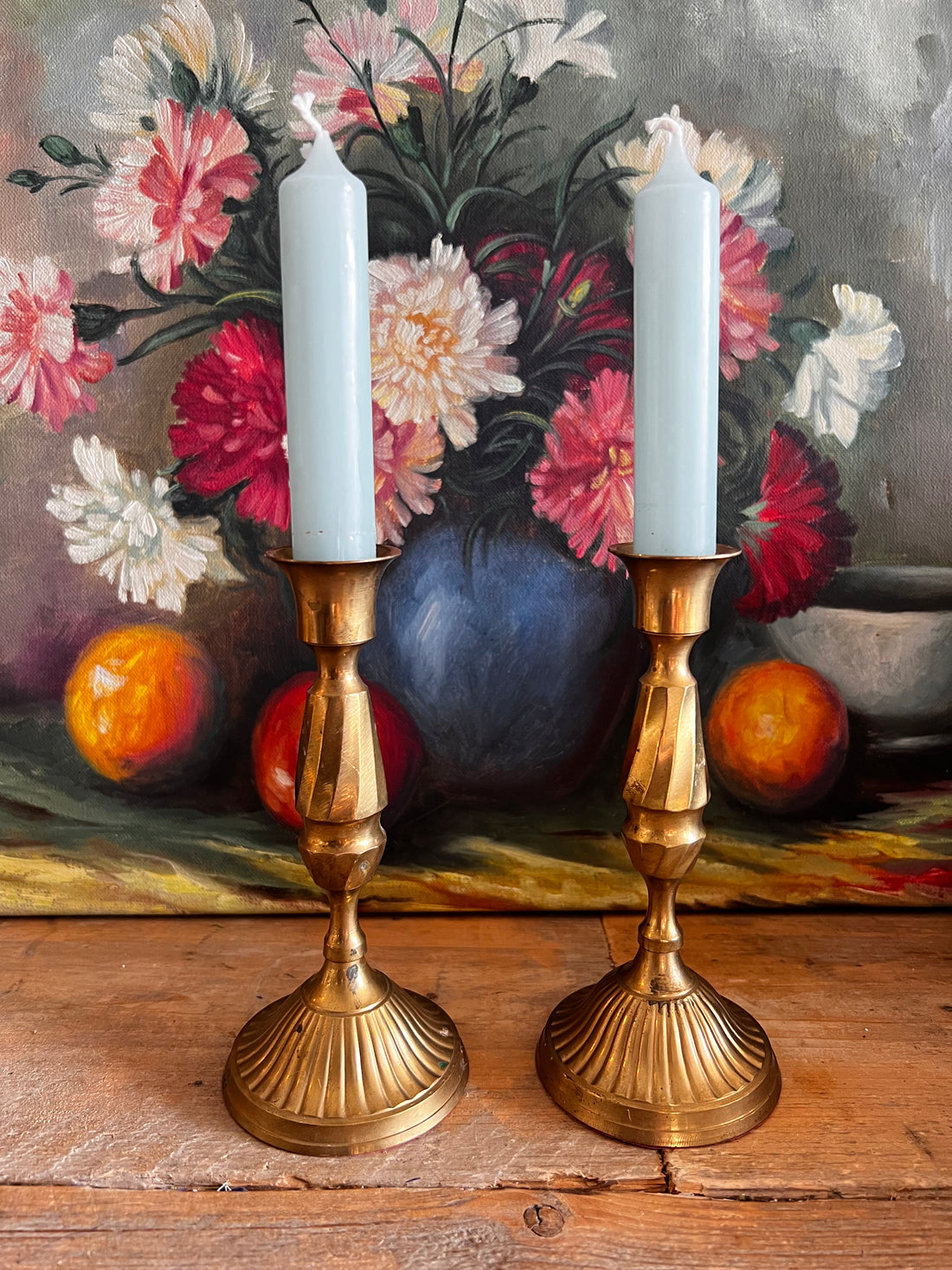 vintage kandelaars set, kandelaars messing, vintage kandelaars kopen, messing kandelaars set, klassieke kandelaars, sfeervolle kandelaars, decoratie kandelaars vintage, hoogwaardige kandelaars messing