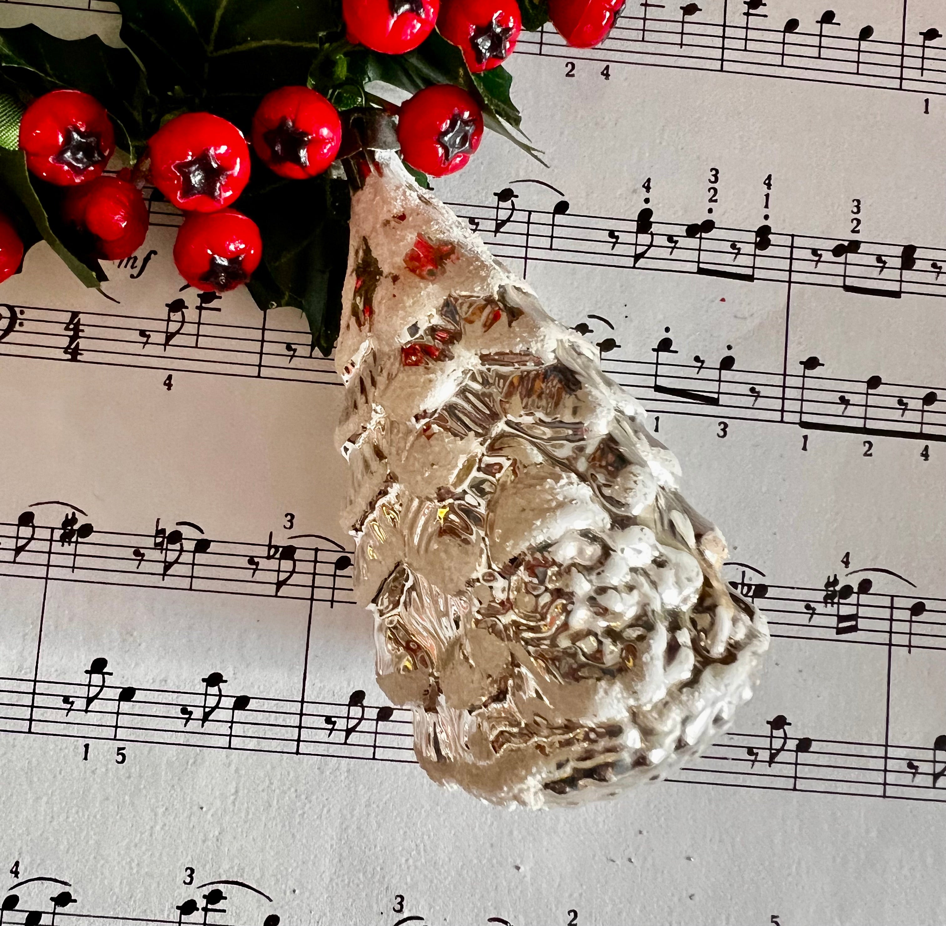 Vintage kerstbal, antieke kerstbal, brocante kerst, kerstversieringen