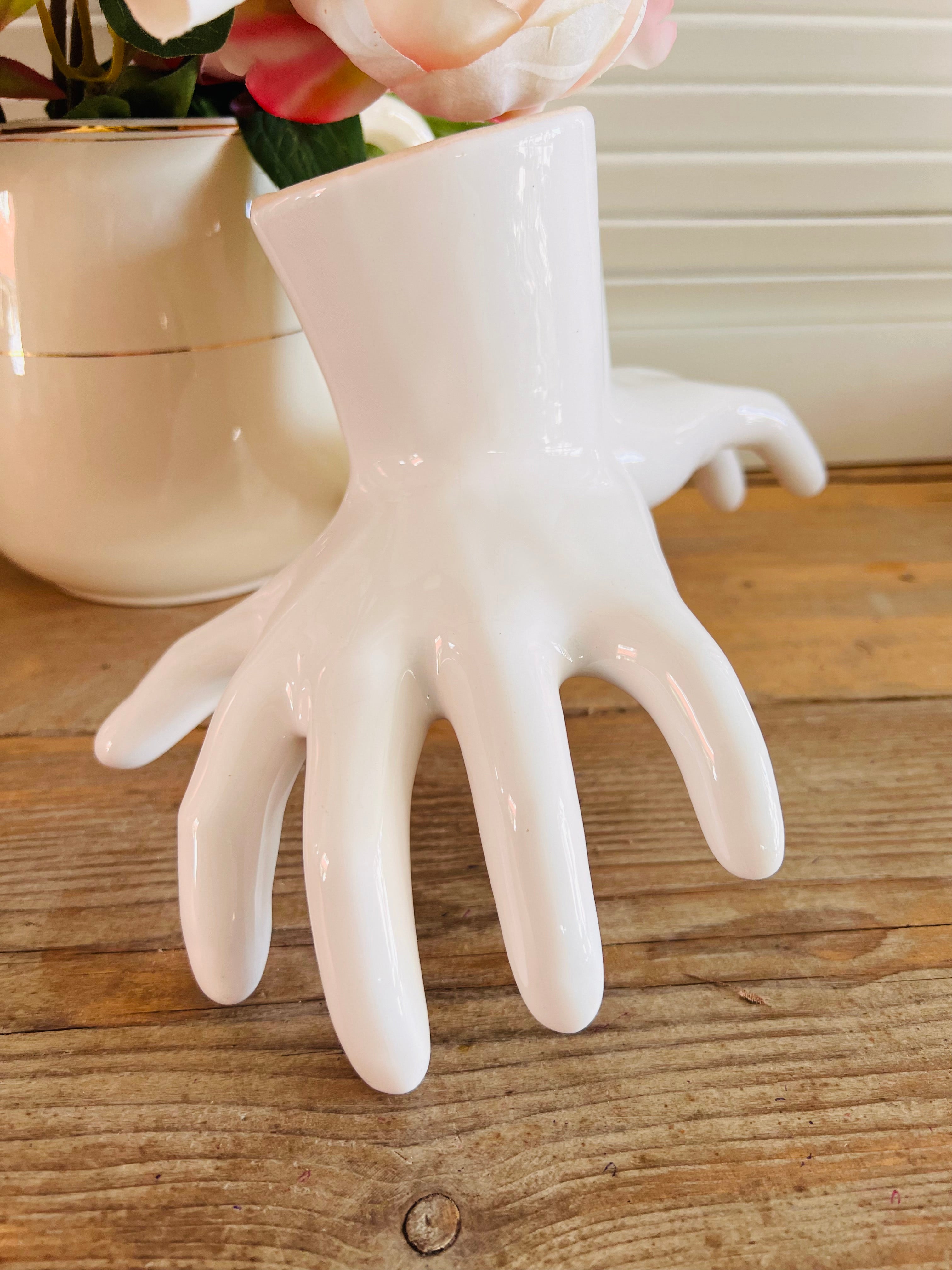 Witte handen beeld