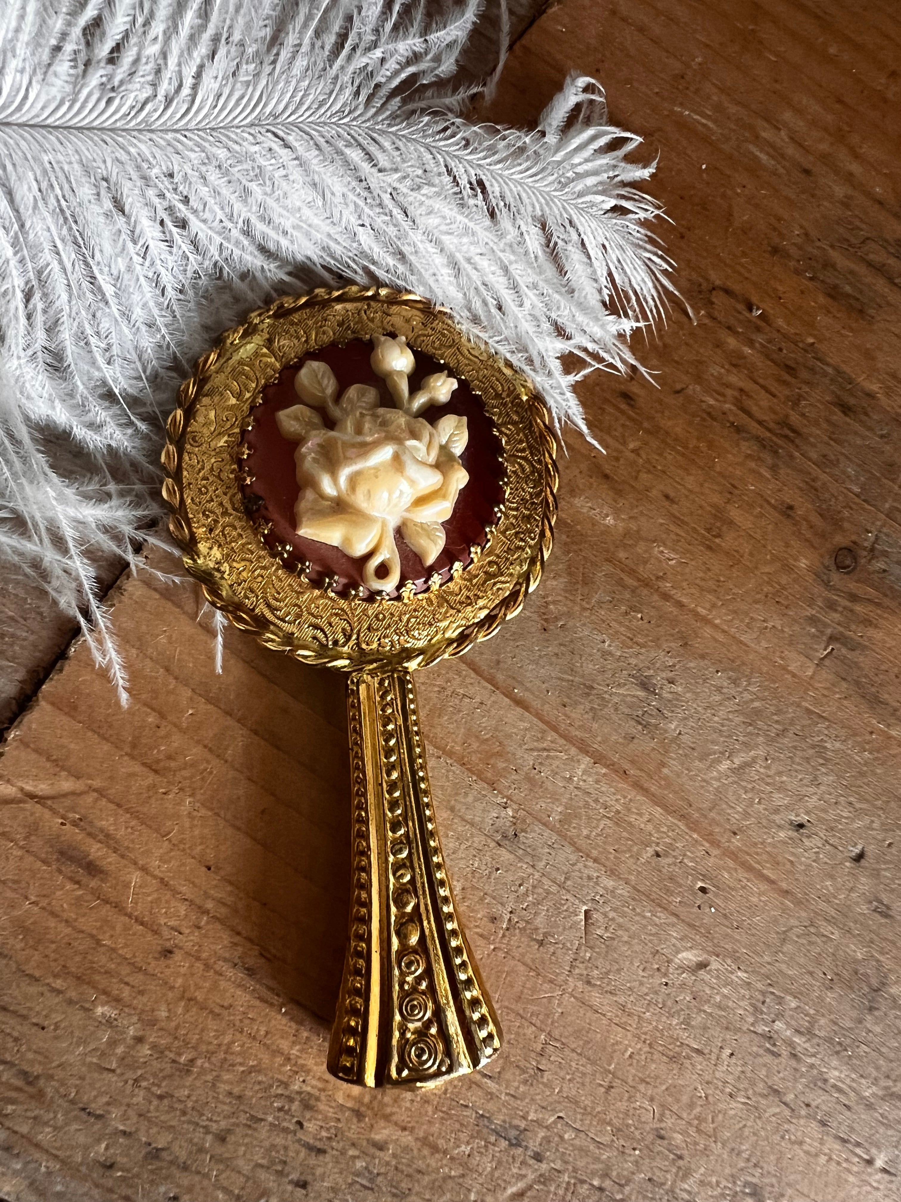 Vintage handspiegeltje, handspiegeltje