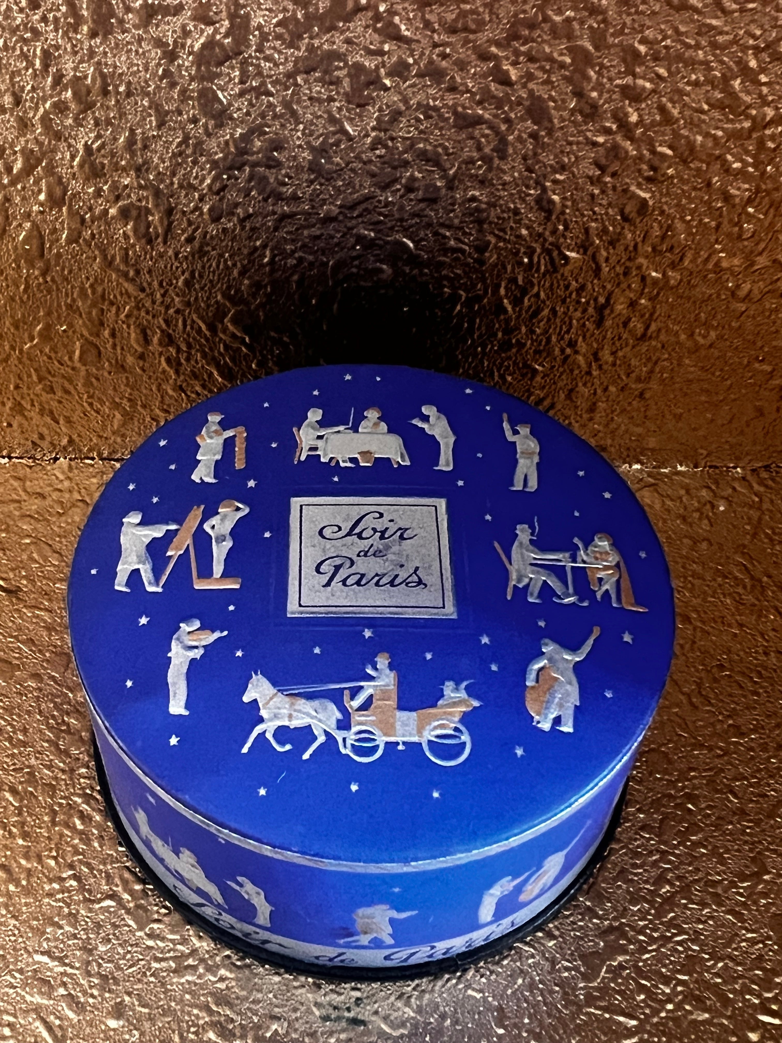 Vintage poederdoos &quot;Soir de Paris&quot; - Bourjois