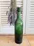 Antieke Franse bierfles, oude bierfles beugelsluiting, groene glazen fles, Franse brasserie fles, oude fles met porseleinen dop, Franse keuken decoratie, Sofia&