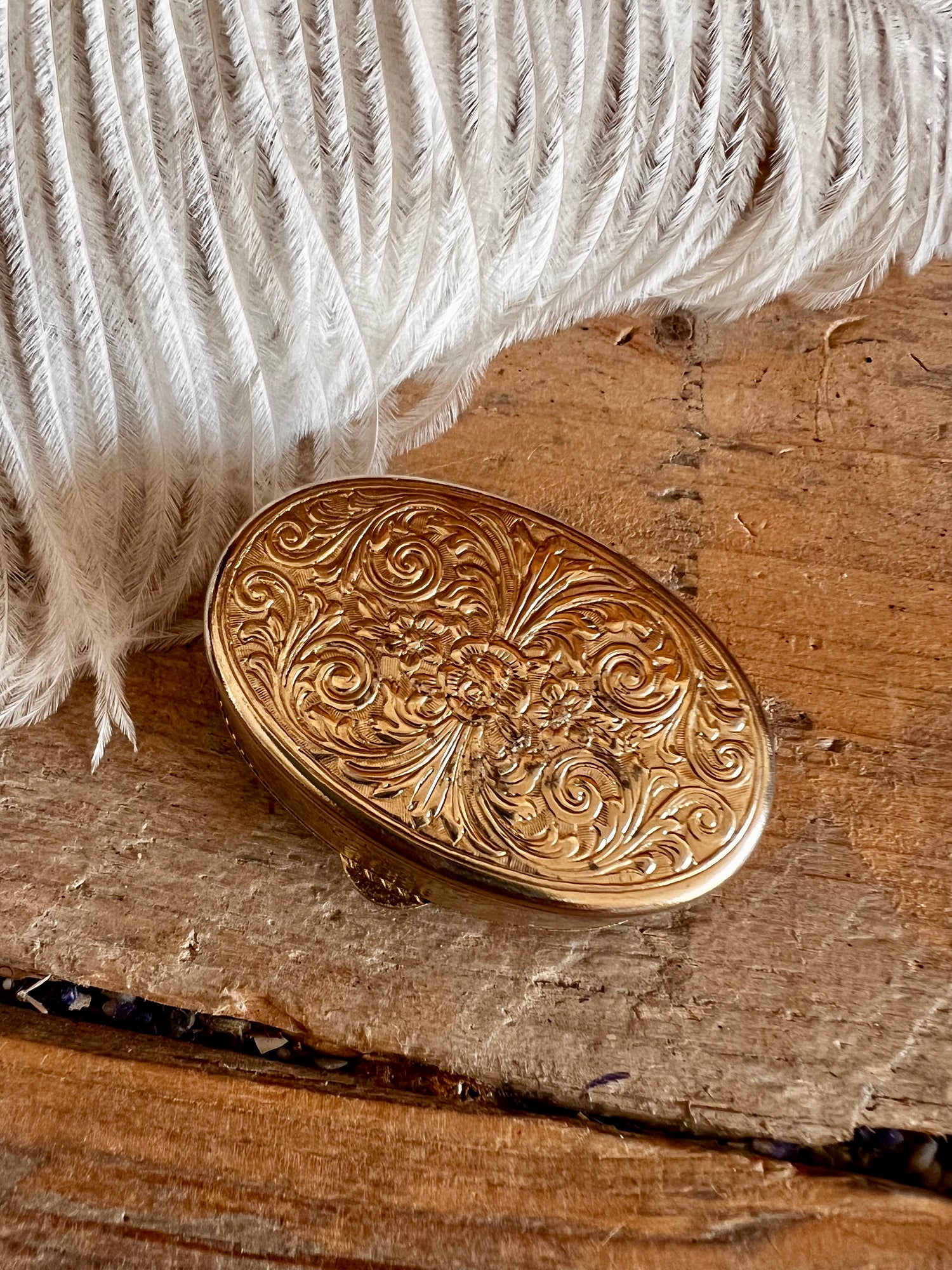 Pillendoosje blauw, vintage pillendoosje