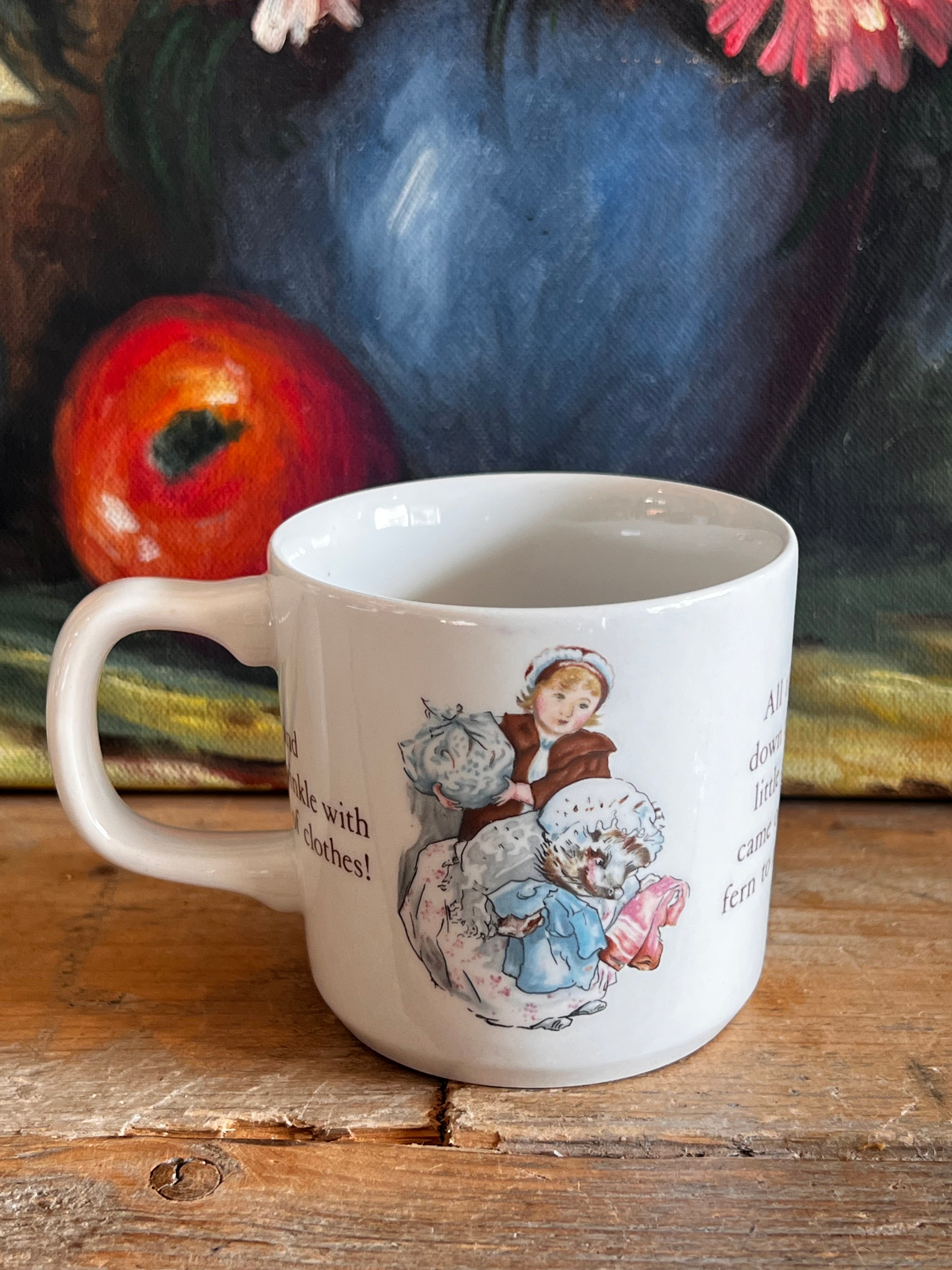 Wedgwood beker met Beatrix Potter thema - Mrs. Tiggy Winkle
