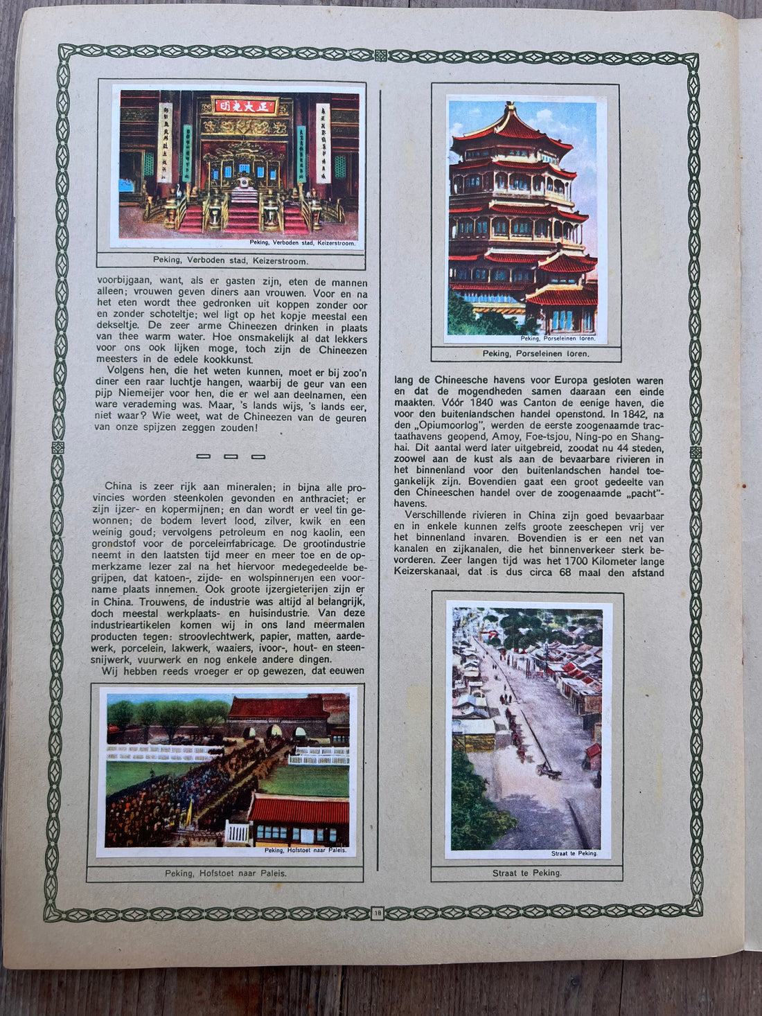 Antiek plaatjesboek Japan en China