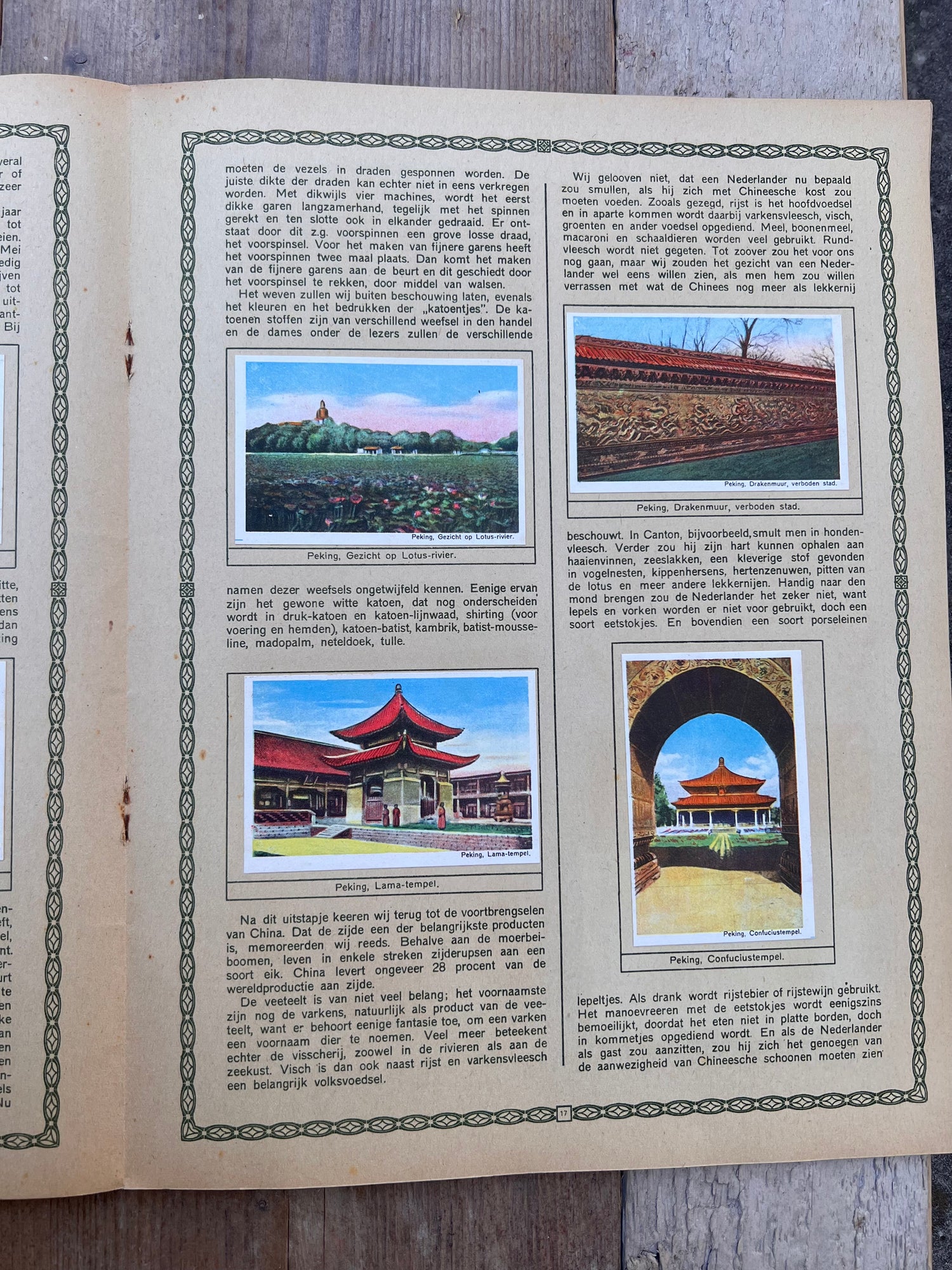 Antiek plaatjesboek Japan en China