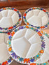 Villeroy Boch fondueborden, fondueborden Acapulco, fondueborden set 6, gourmetten bord, sushi bord, tapas bord, luxe fondueborden, Villeroy &amp; Boch servies, Acapulco dessin bord.