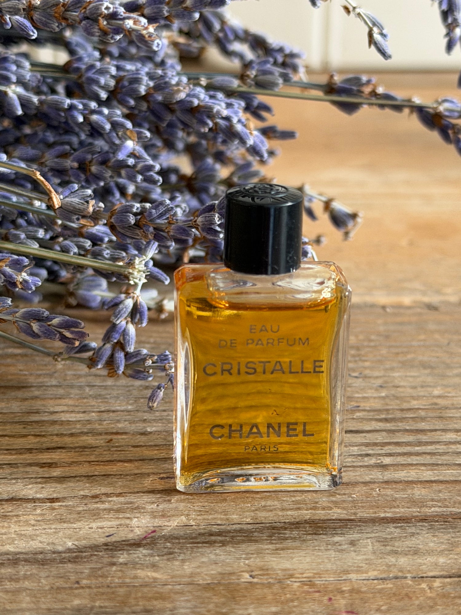 Vintage Chanel Cristalle eau de parfum miniatuur, vintage Chanel miniatuur, Chanel Cristalle, Sofia&
