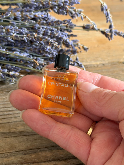 Vintage Chanel Cristalle eau de parfum miniatuur, vintage Chanel miniatuur, Chanel Cristalle, Sofia&