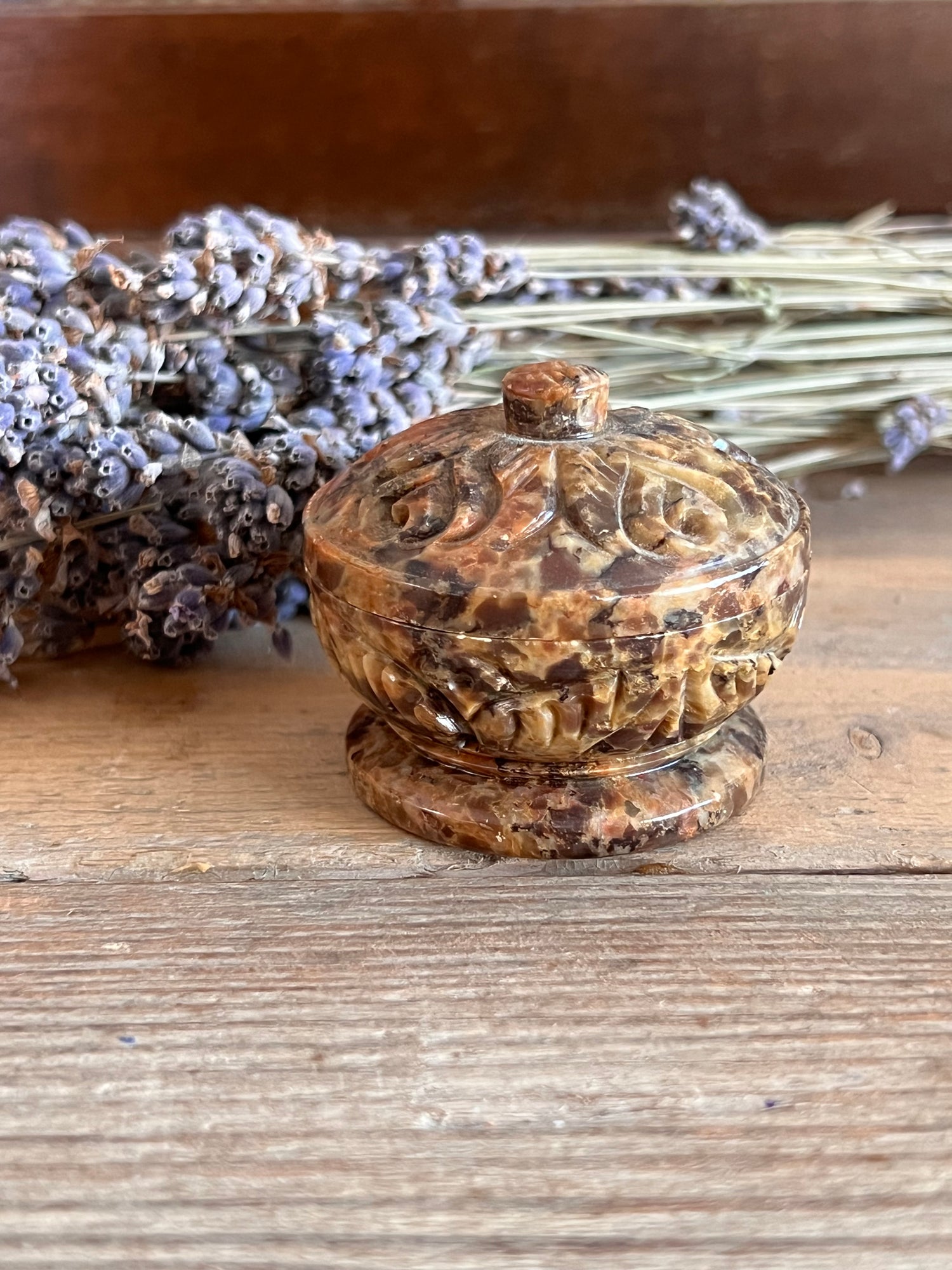 Small pot made of natural stone