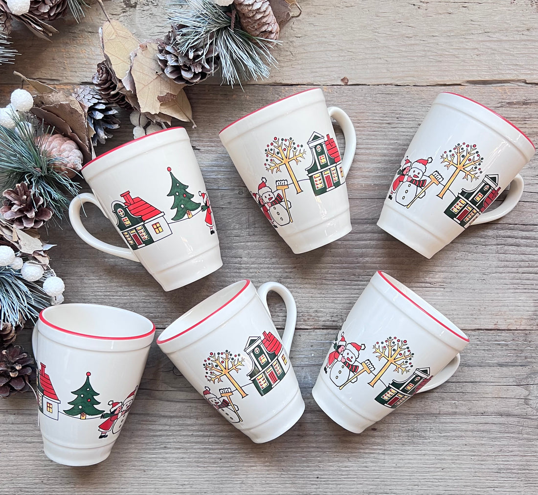 Windsor Christmas beker vintage, vintage kerstbeker nieuwstaat, kerstbeker kopen, vintage kerstaccessoires, vrolijke kerstbeker, nostalgische kerstbeker, originele Christmas beker, vintage kerstservies, kerstcadeau vintage beker, Wedgwood.