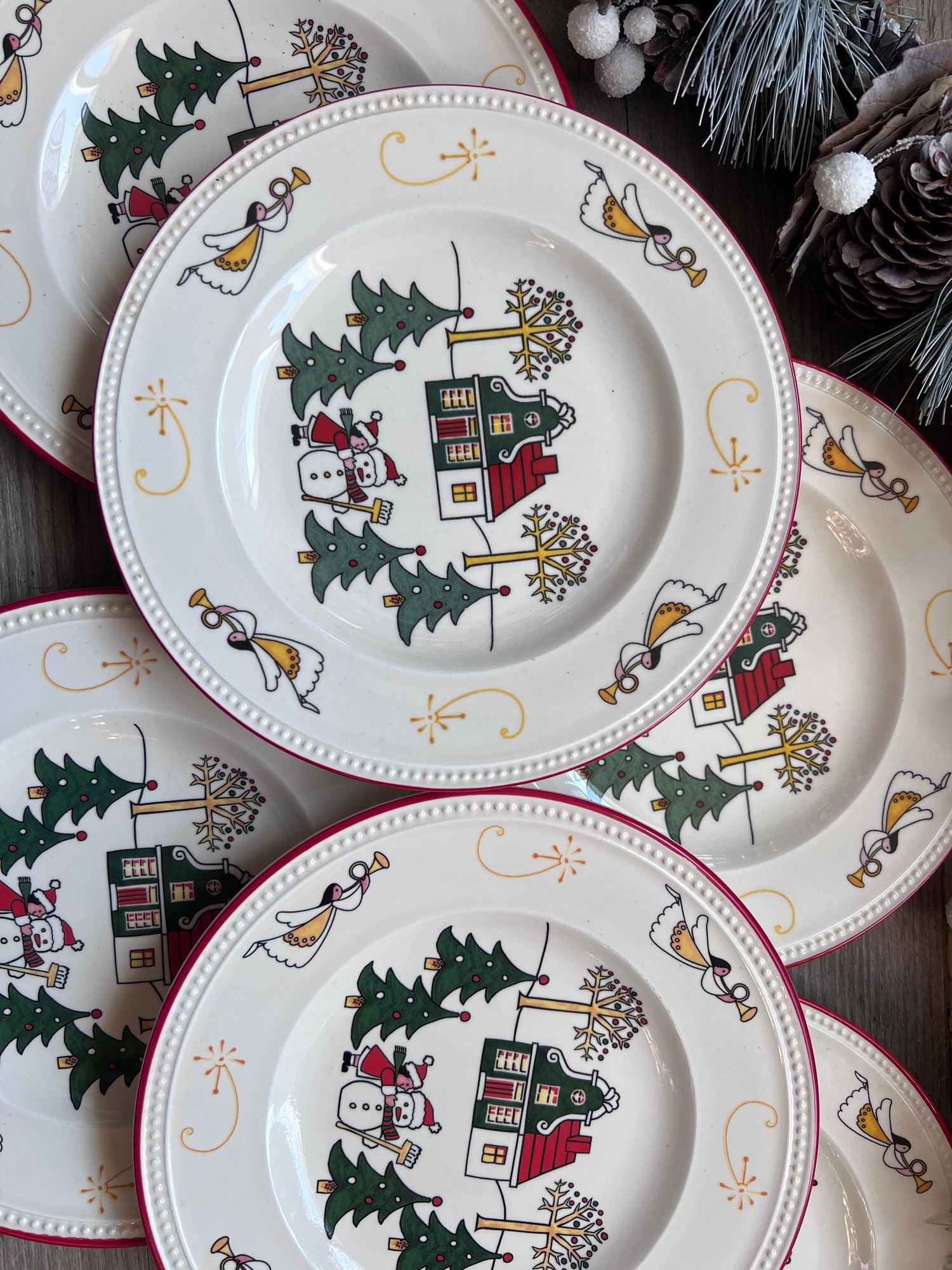 Windsor Christmas gebaksbord van Wedgwood