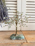 Vintage edelsteenboompje aventurijn, vintage edelsteenboompje, vintage decoratie,  Sofia&