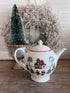 Windsor Christmas theepot, Wedgwood kerst theepot, kerst servies, feestelijke theepot porselein, luxe kerst servies, kerst cadeau Wedgwood, kerstthee serveren