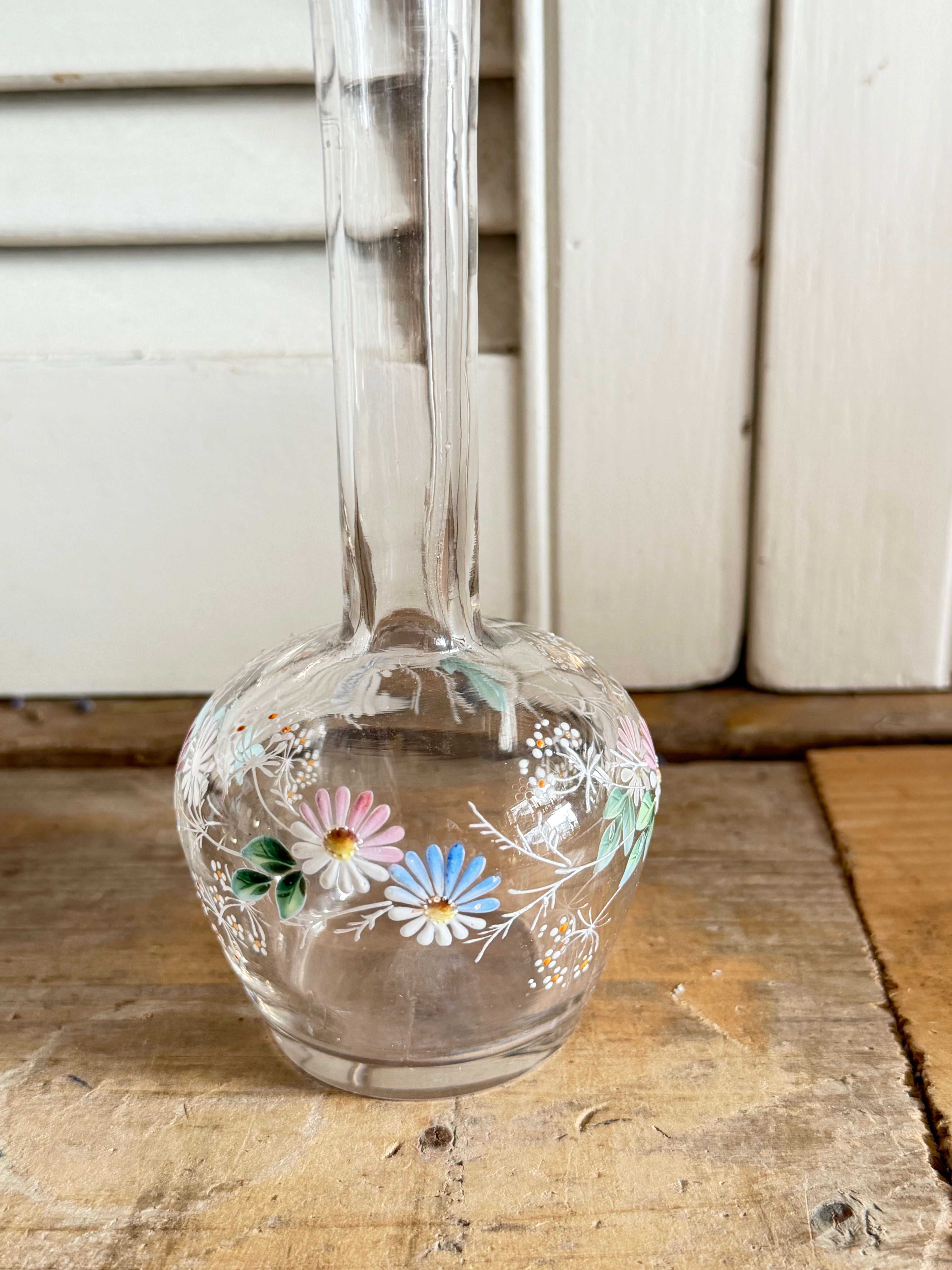 Vintage vaasje met bloemetjes, solifleur vaasje,vintage vaasje,Sofia&