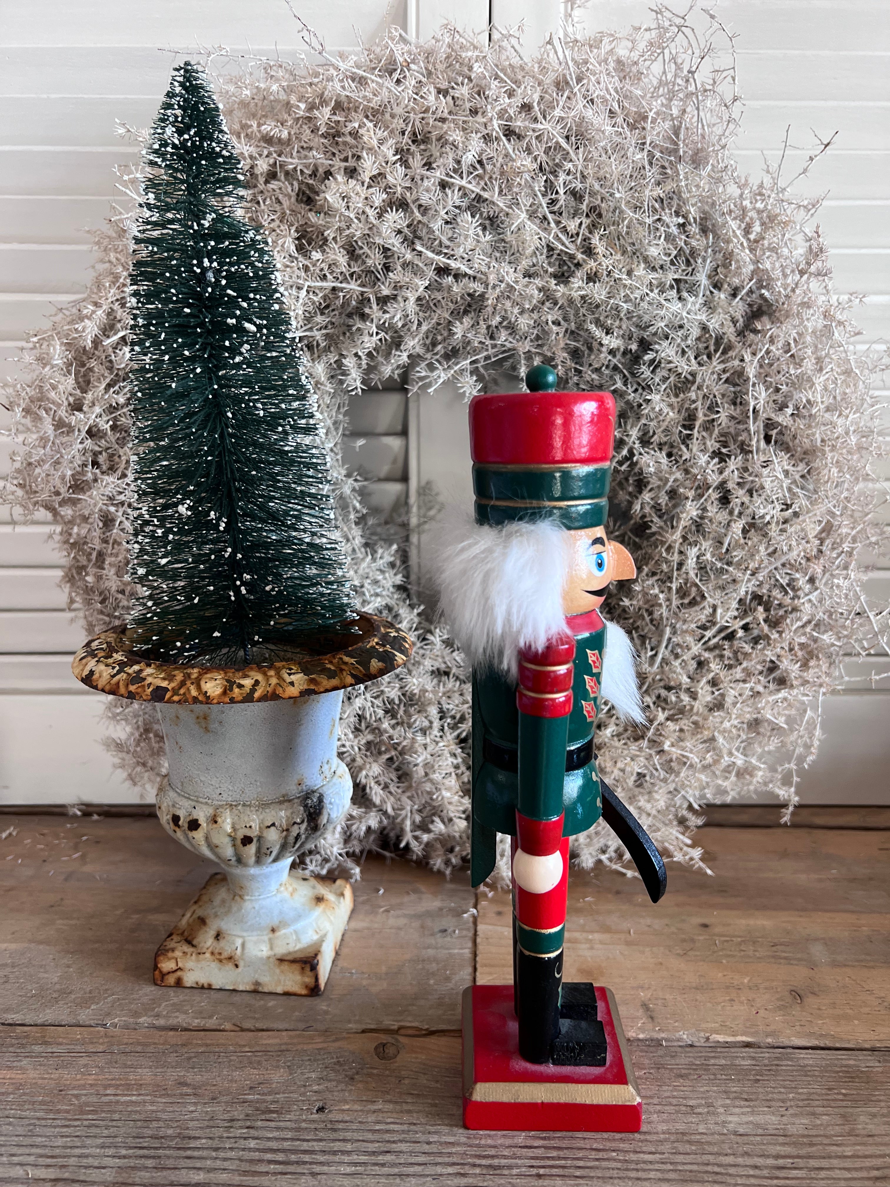 Notenkraker van hout kerstfiguur