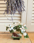 Vintage edelsteenboompje van jade en parelmoer bloemen, vintage edelsteenboompje, Sofia&