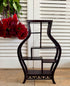 vintage houten etagere, Aziatisch houten rekje, Chinees decoratief rekje, oosters interieur, klein rekje, Sofia&