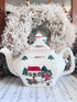 Mason’s Christmas Village theepot, kerst theepot keramiek, Christmas Village collectie, nieuwe kersttheepot, feestelijke theepot, Mason’s ceramics, limited edition theepot, kerstartikel keramiek