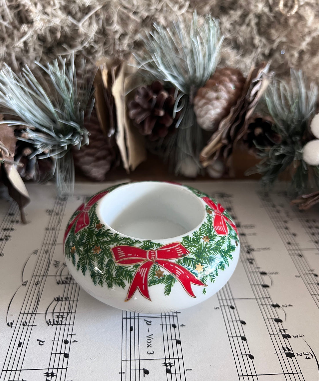 Arzberg waxinelichthouder strikken, Arzberg, vintage, jaren 80